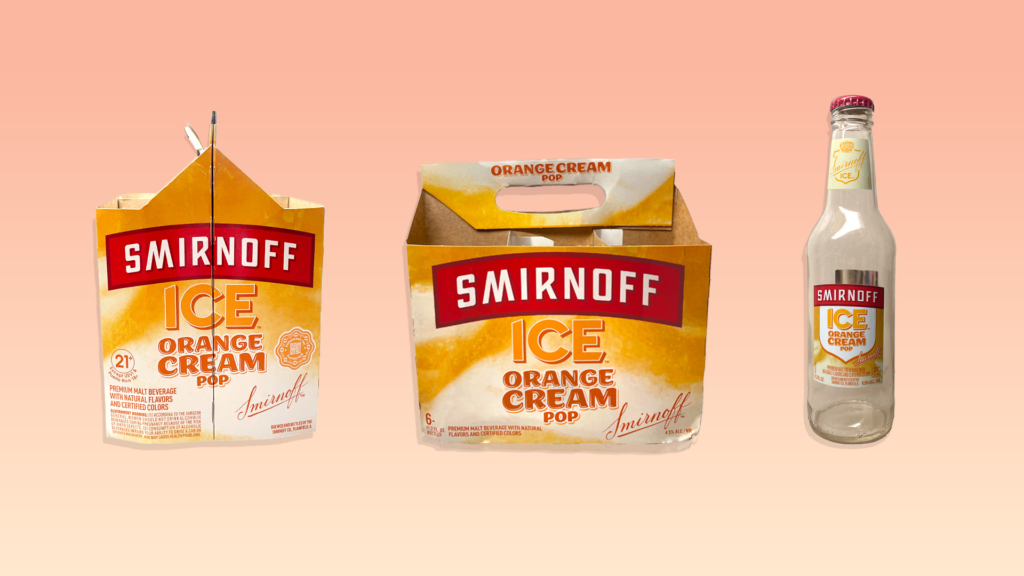 Original Smirnoff ICE Orange Cream Soda box